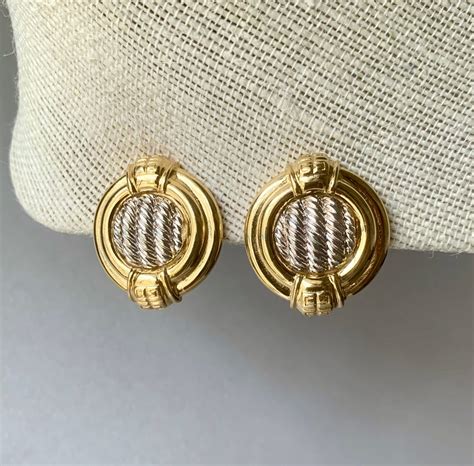 vintage givenchy clip on earrings|Givenchy Swarovski earrings.